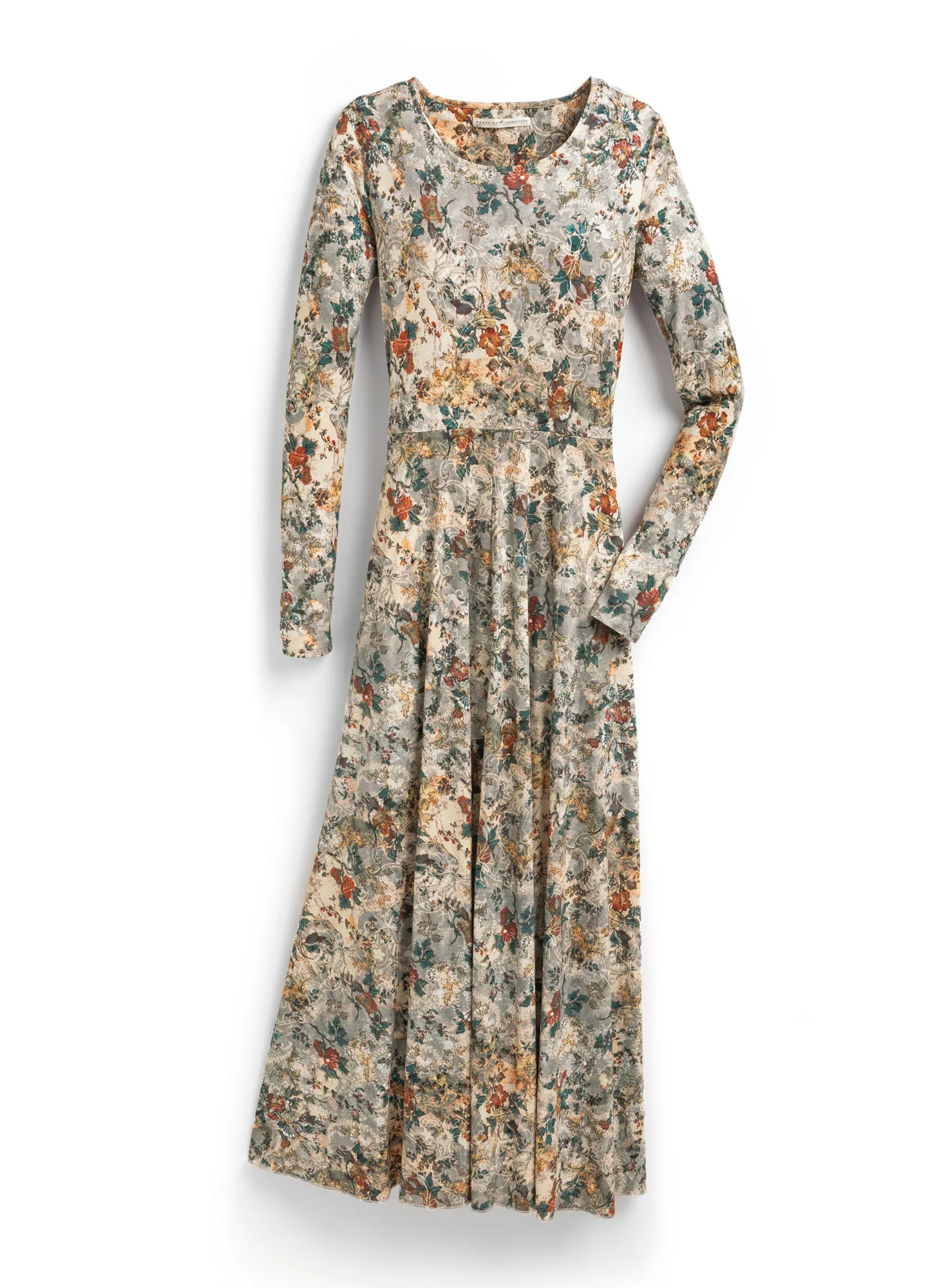 Antique Floral Dress - Image 4