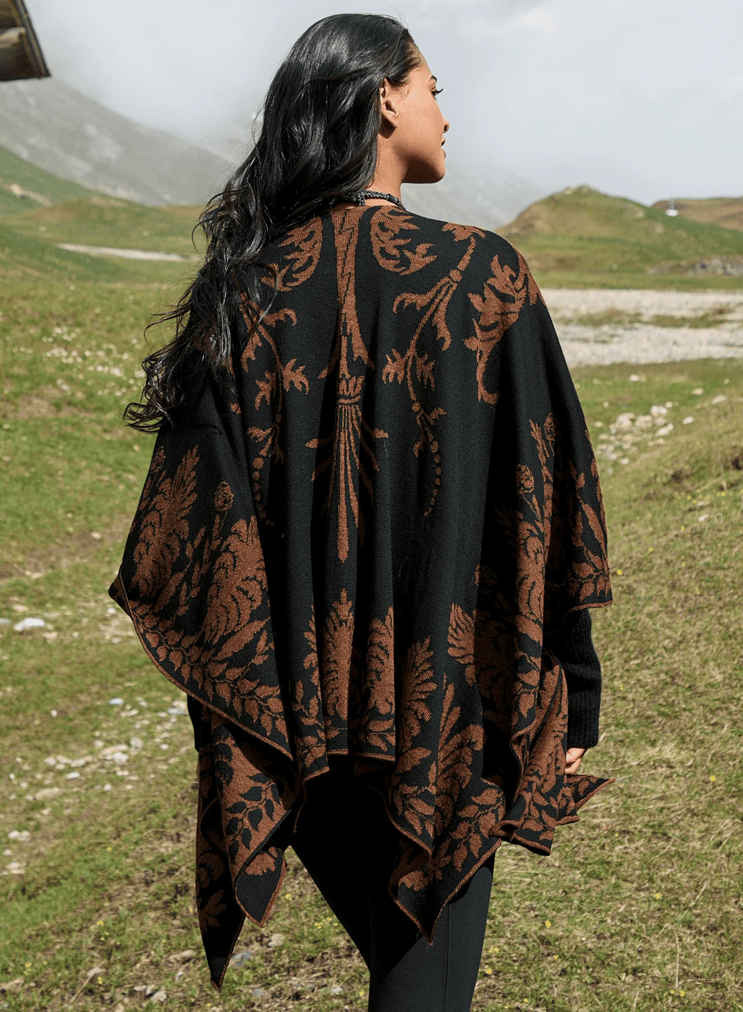 Bird Of Paradise Reversible Ruana - Image 2