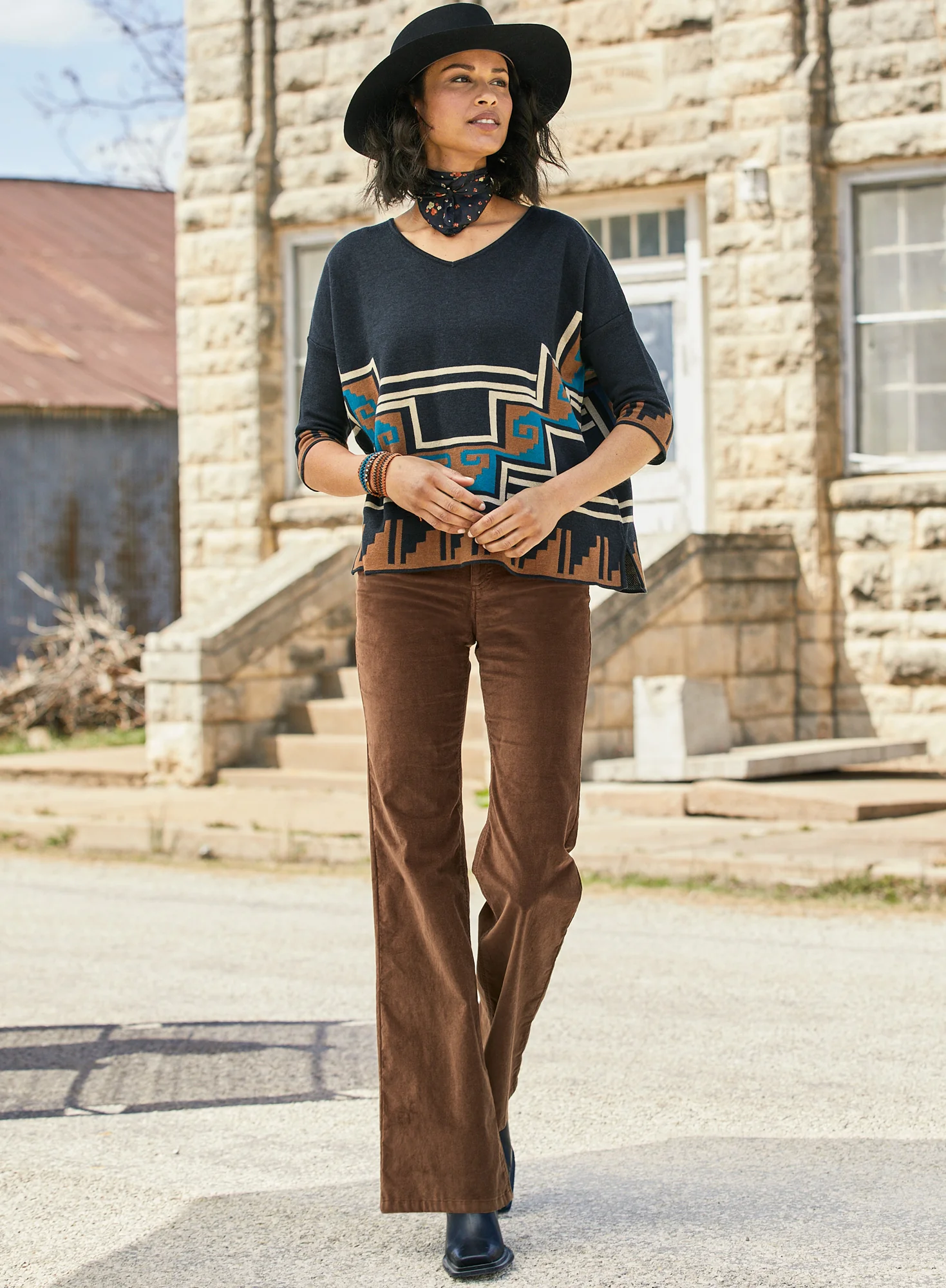 Boot Cut Velveteen Jeans - Image 4