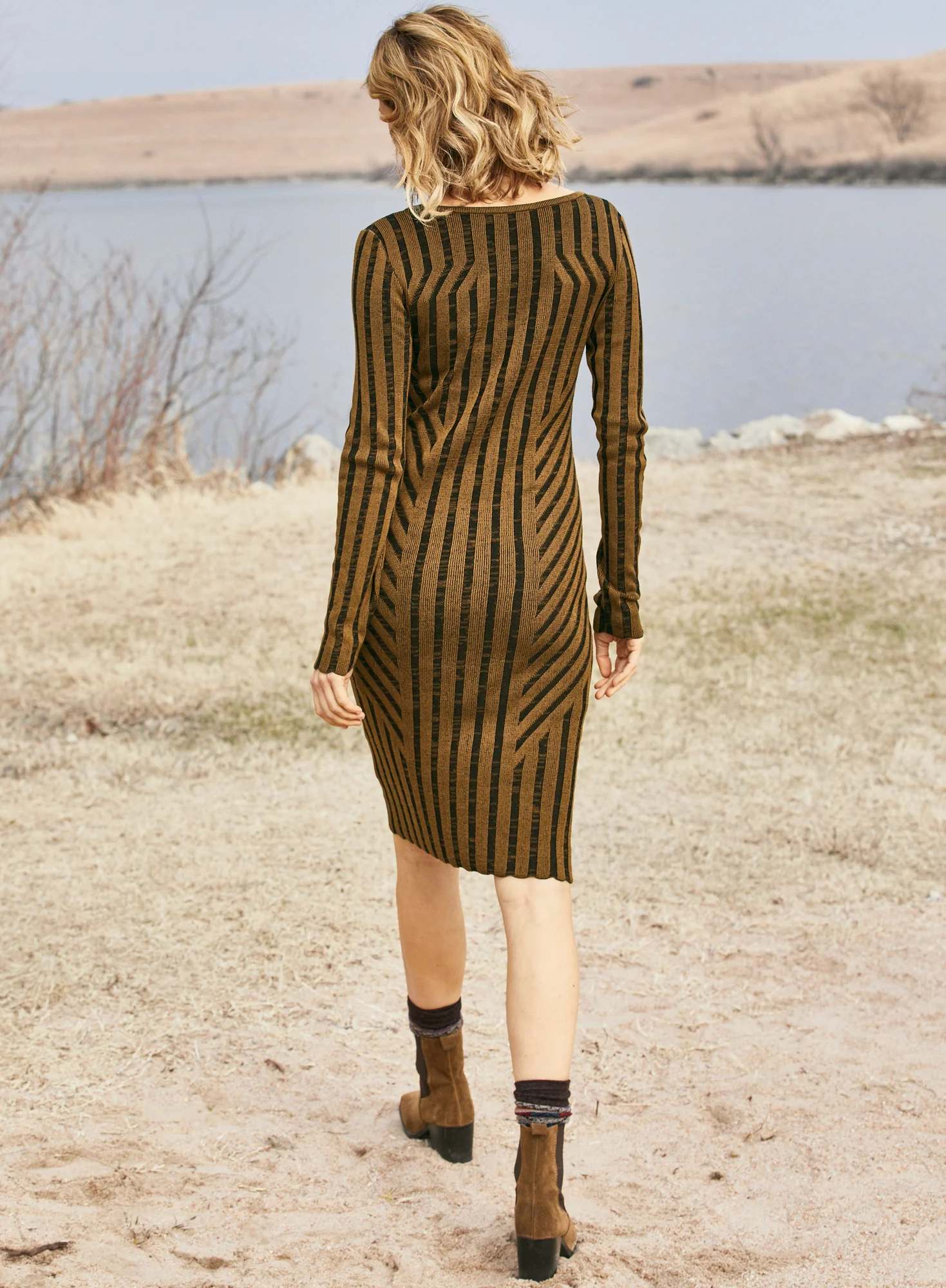 Bronze Art Deco Dress - Image 2