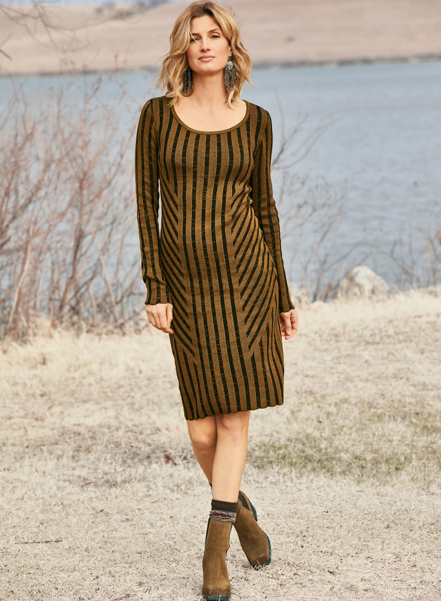 Bronze Art Deco Dress - Image 6