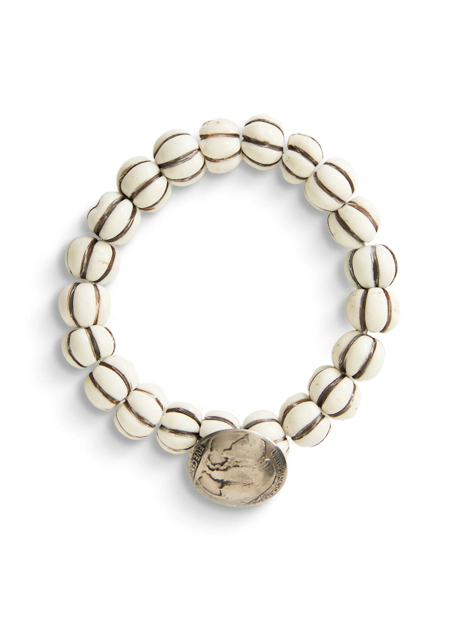 Carved Horn Stretch Bracelet - Image 2