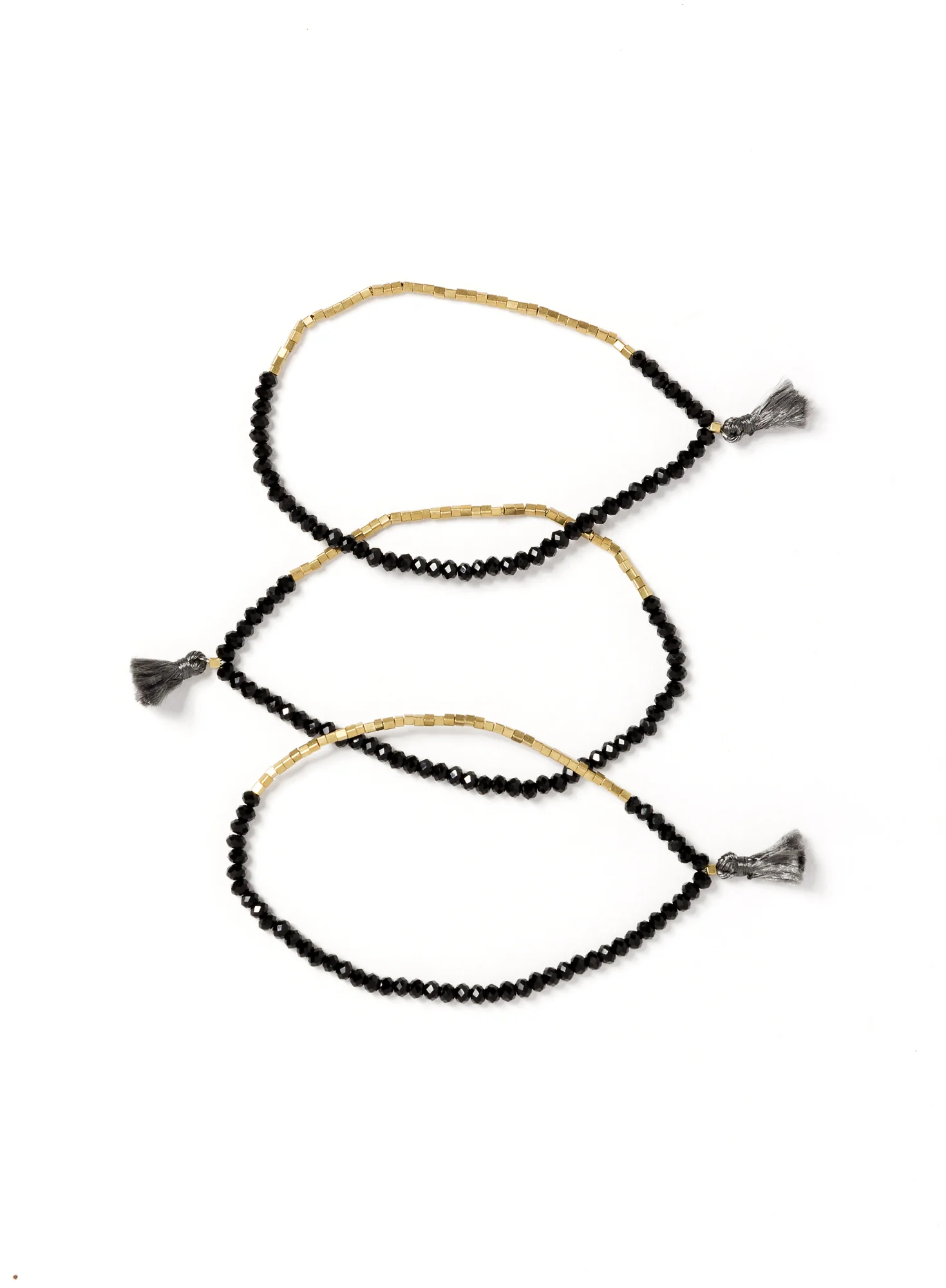 Crystal/Brass Stretch Bracelet - Image 2