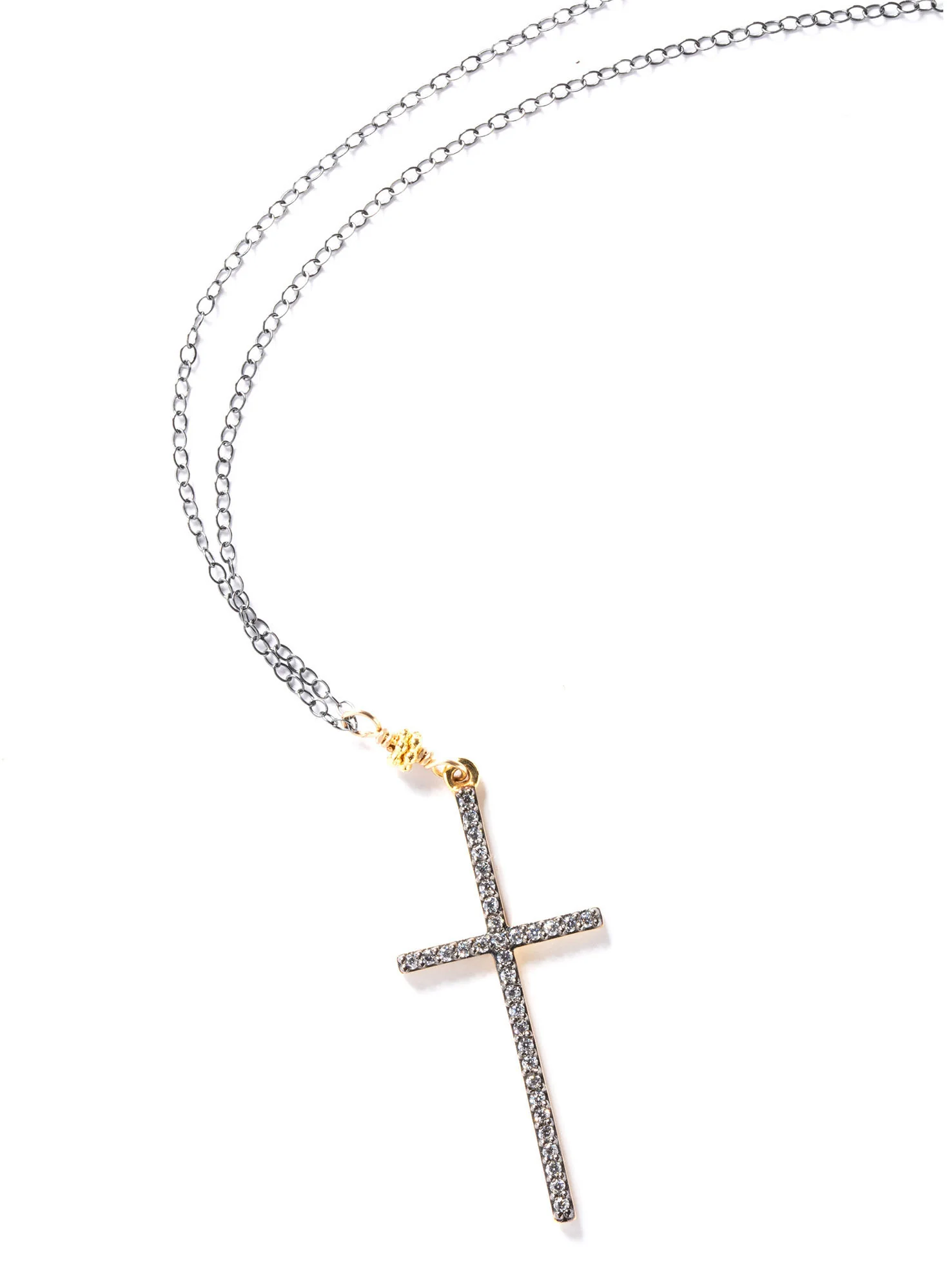 Crystalline Cross Necklace - Image 2