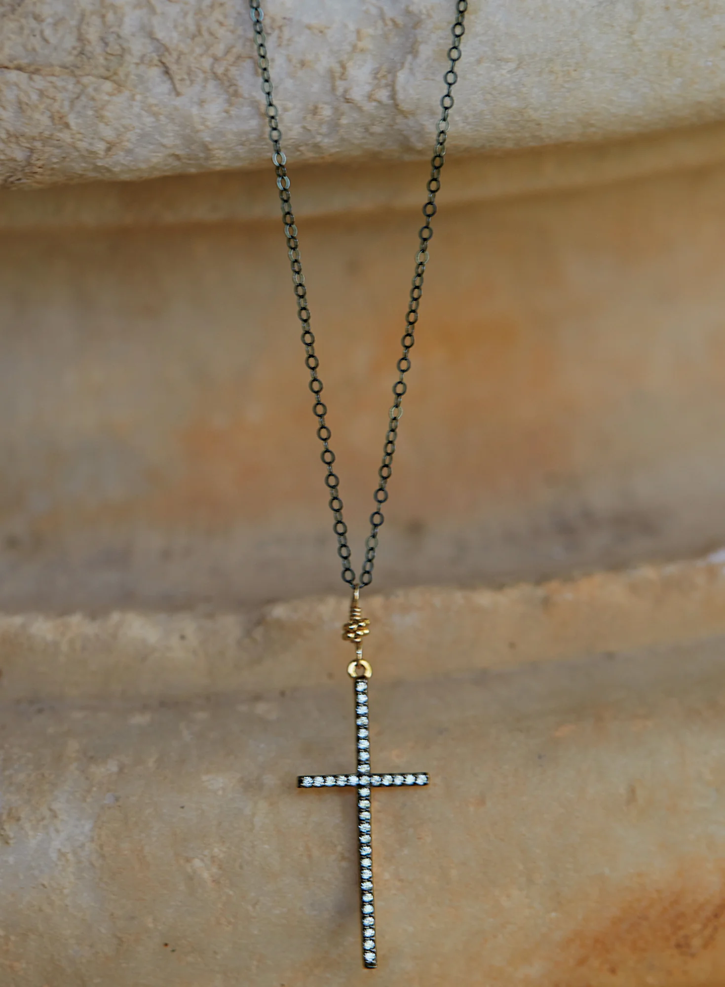 Crystalline Cross Necklace - Image 3