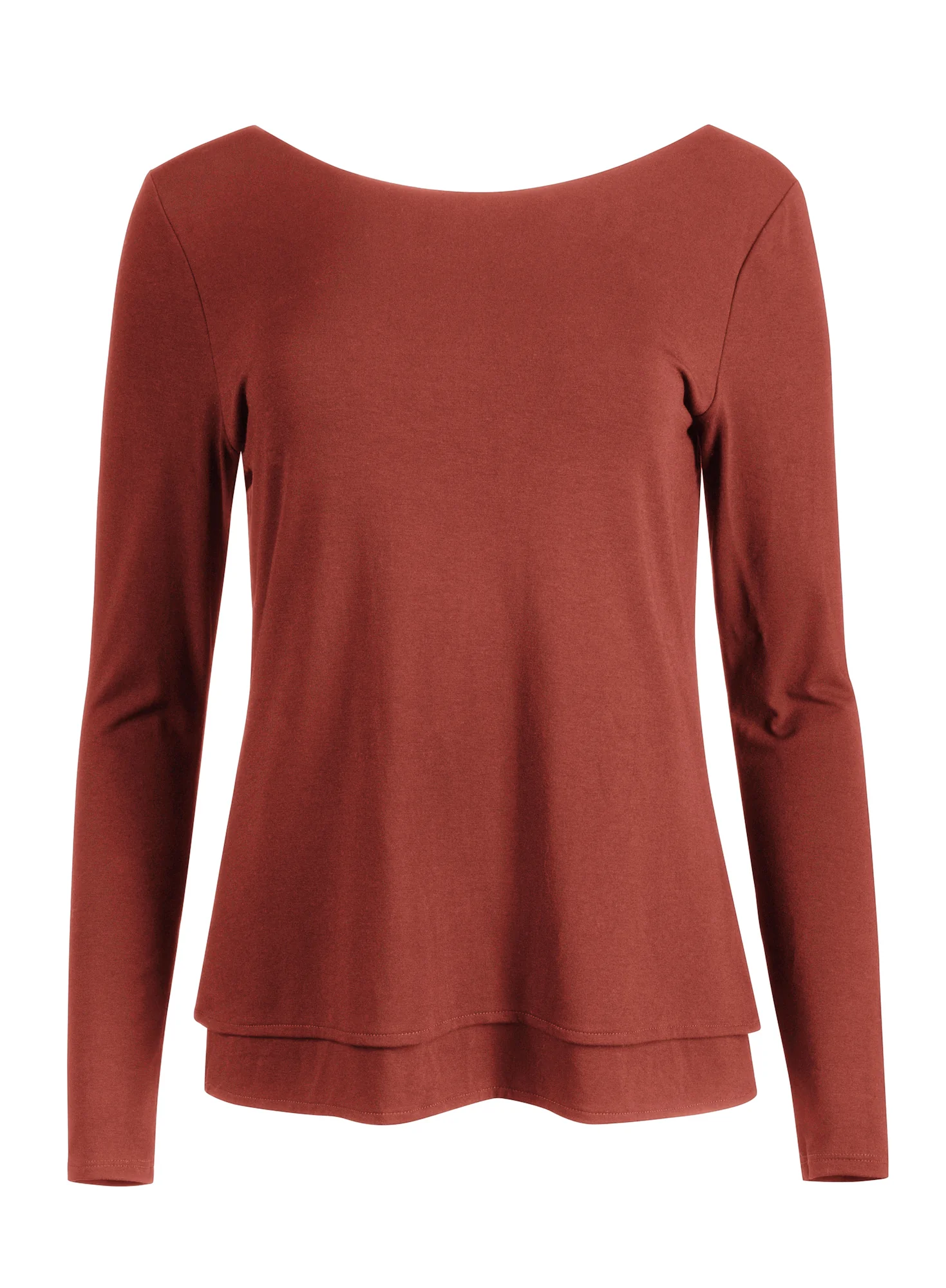 Dual Neck Lng Slv Top