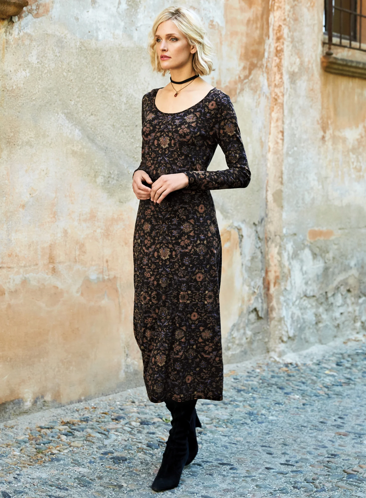 Dynasty Floral Dress - Image 6