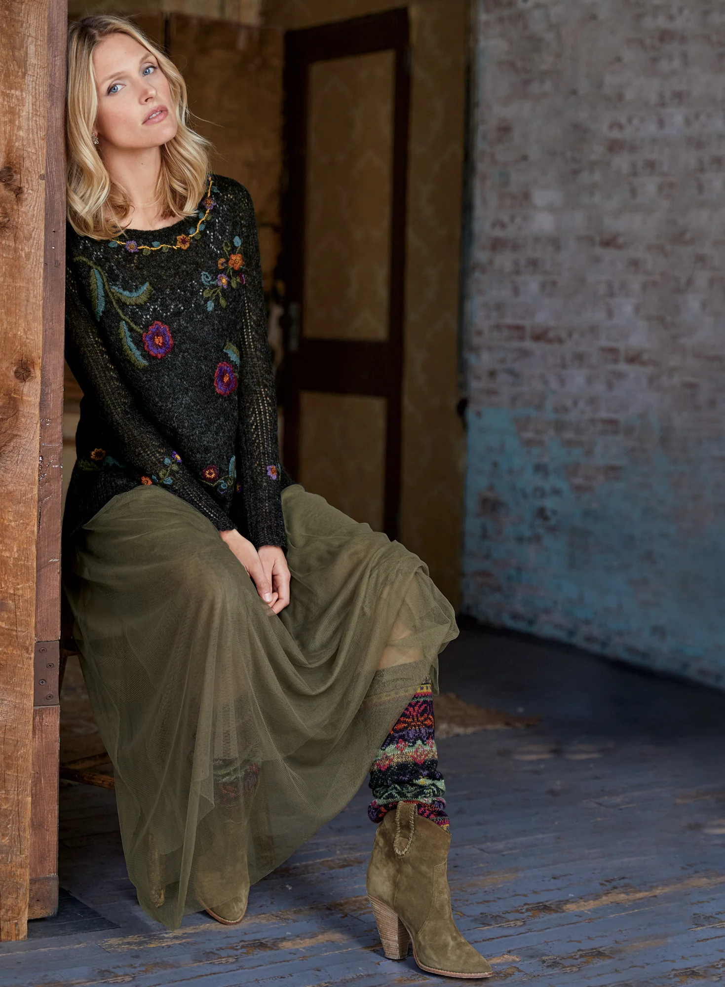 Estilizado Flor Legwarmers - Image 2