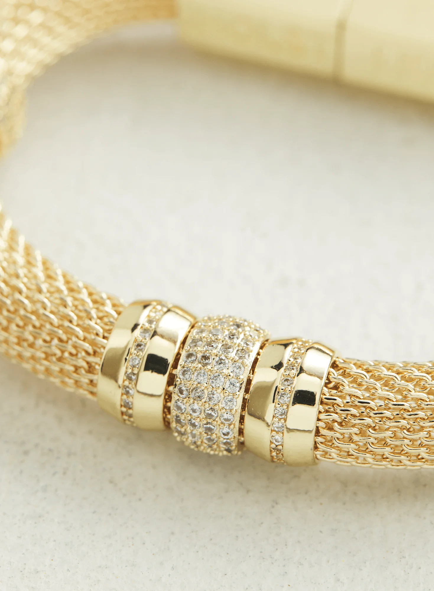 Gold Mesh Bracelet - Image 3