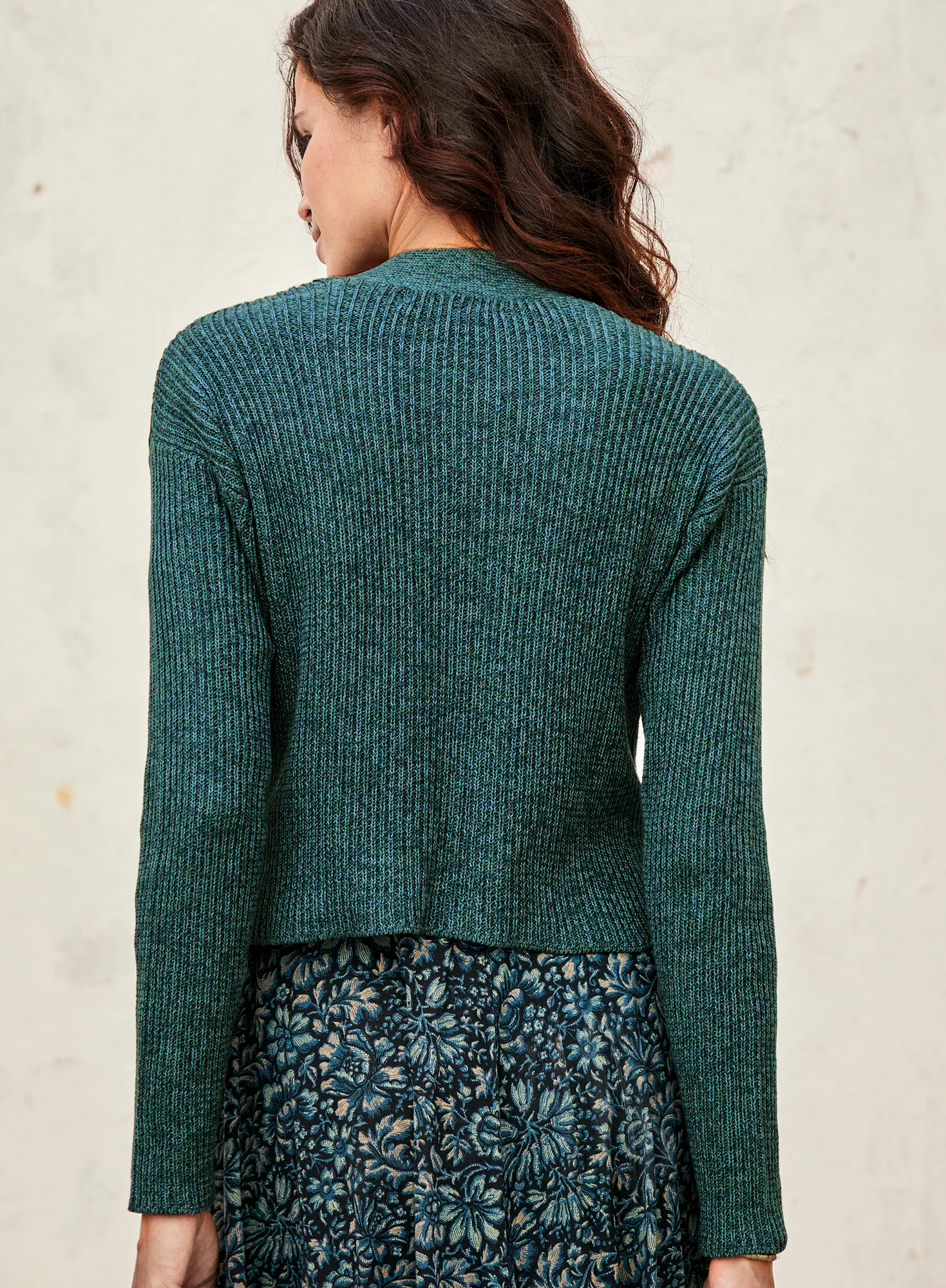 Mock Rib Pima Cardigan - Image 2
