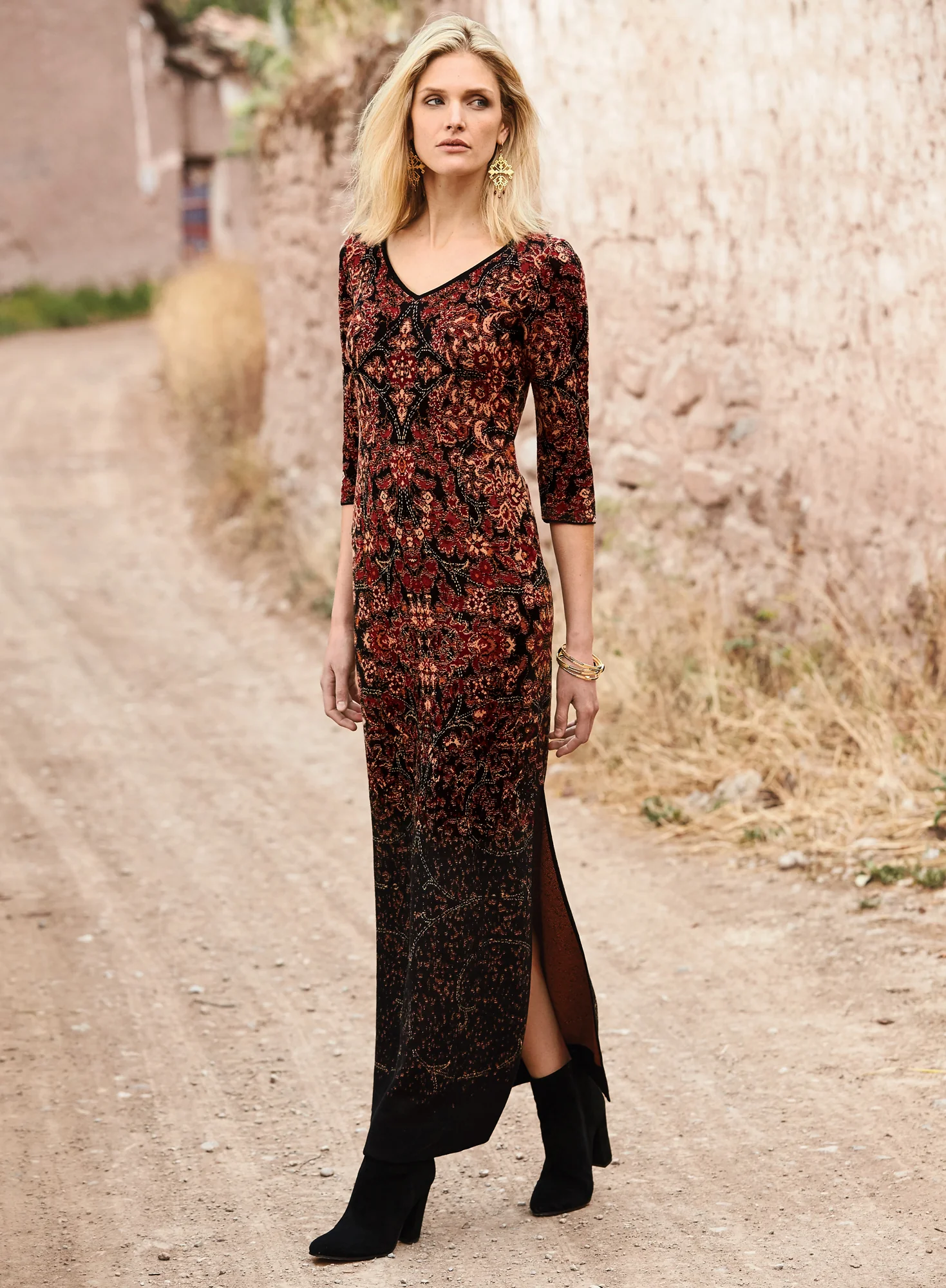 Oriental Carpet Dress 55" - Image 2