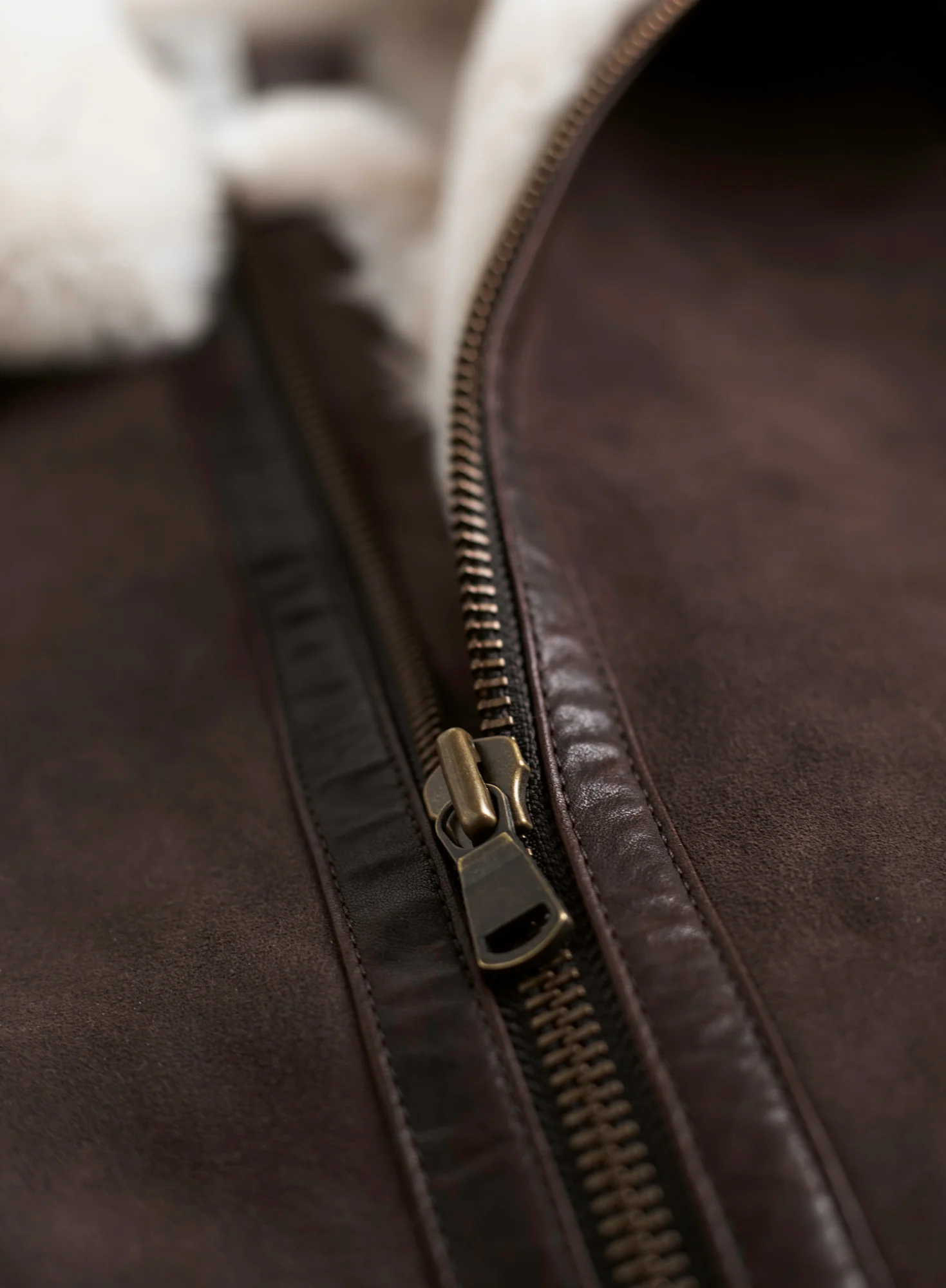 Patch Pocket Shearling Vest - Image 3