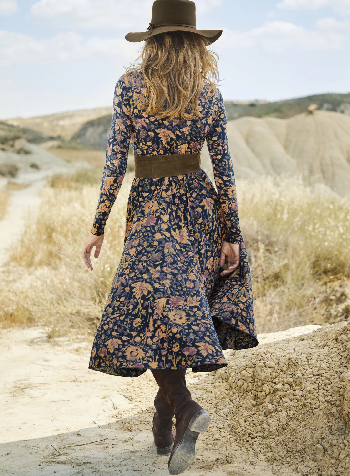 Persian Rose T-Neck Dress - Image 2
