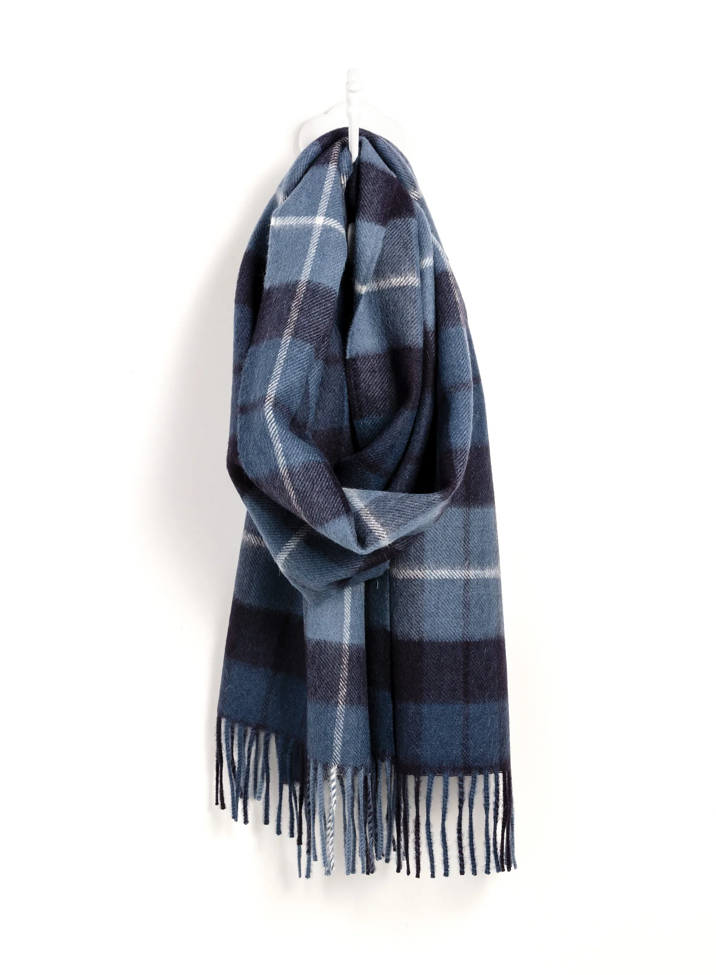 Plaid Baby Alpaca Scarf
