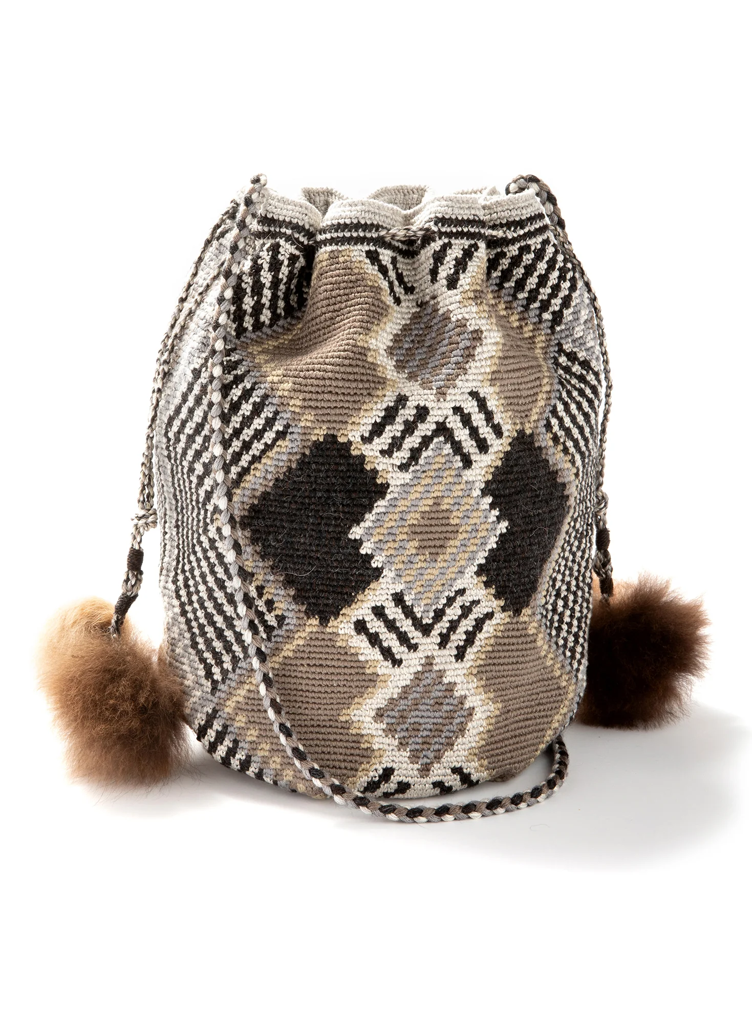 Pompom Bucket Bag