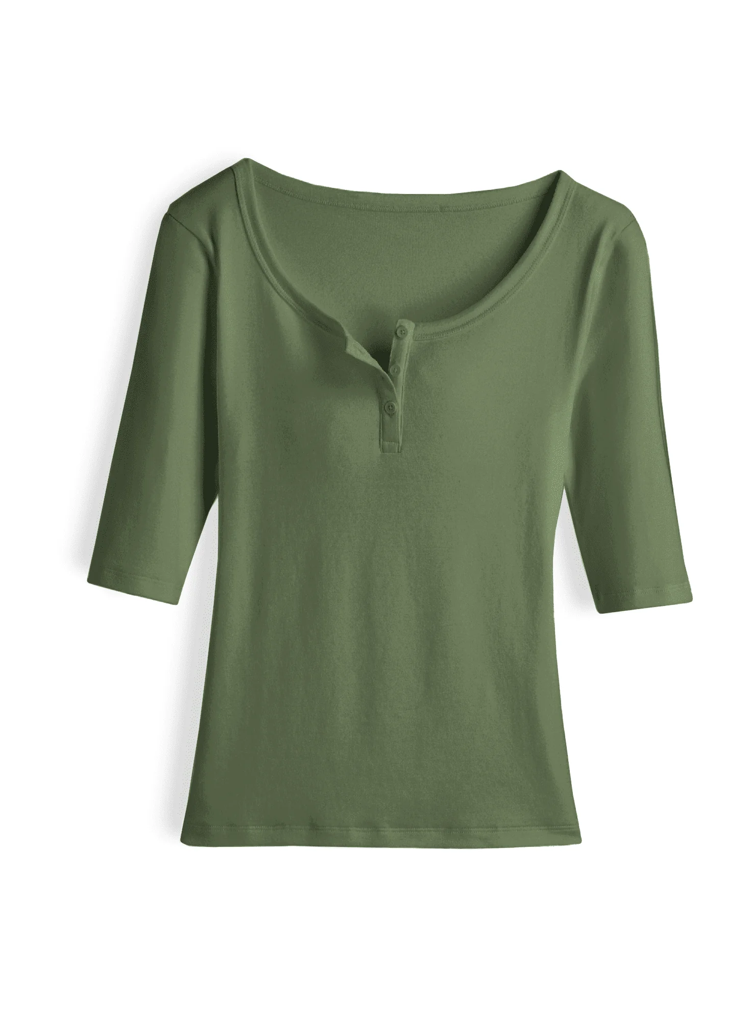 Rib Knit Henley - Image 3