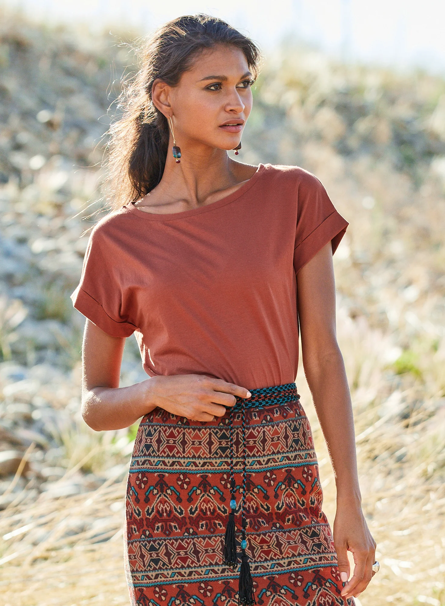 Rolled Cuff Tee - Image 5