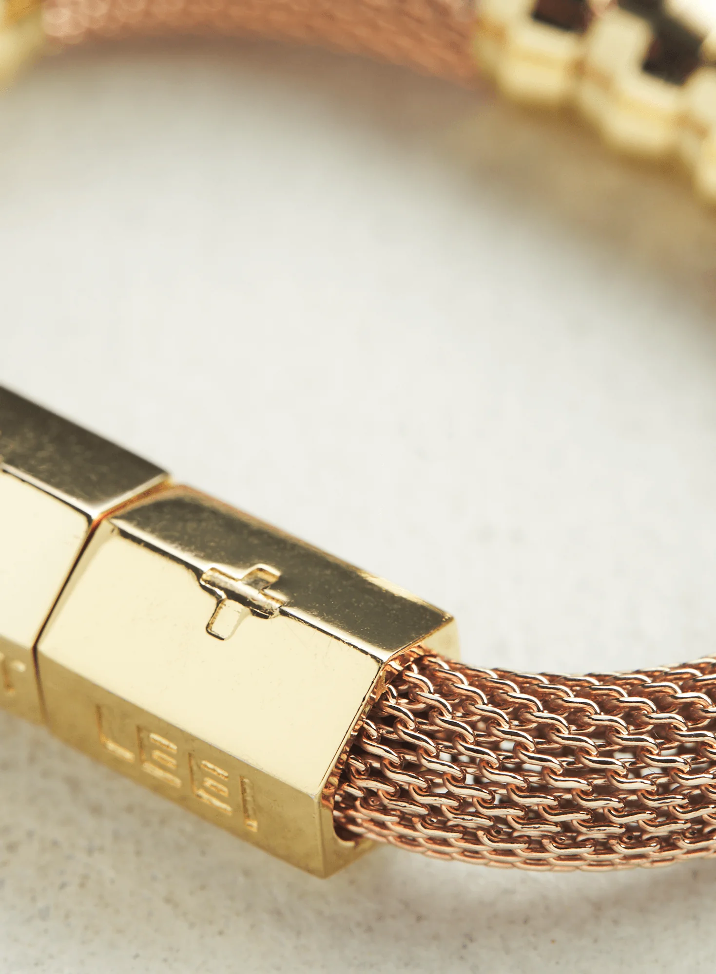 Rose Gold Mesh Bracelet - Image 3