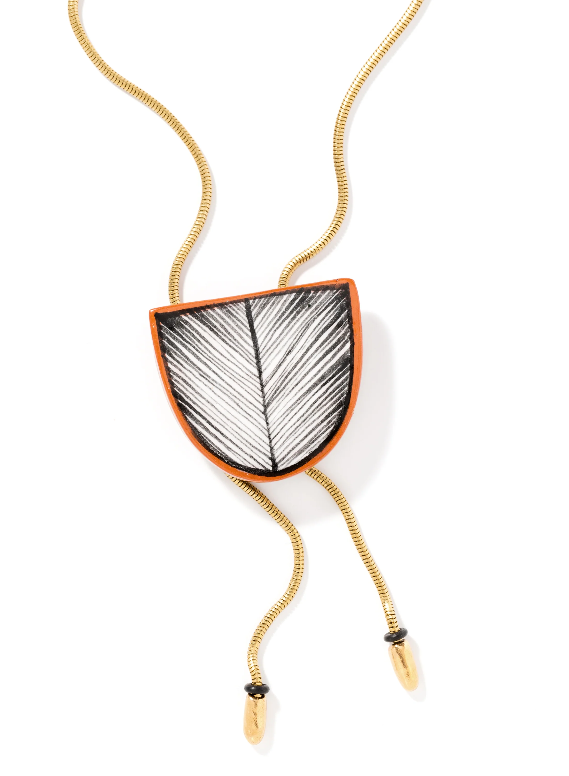 Terra Cotta Bolo Necklace - Image 2