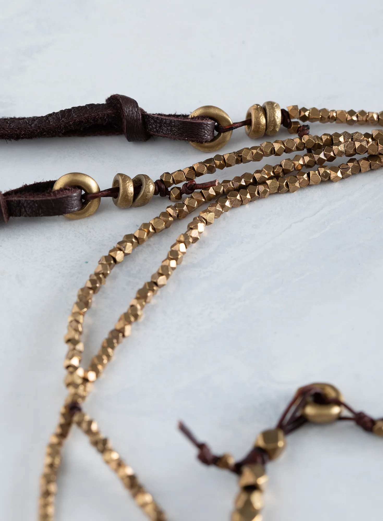 Zion Leather And Brass Lariat - Image 3