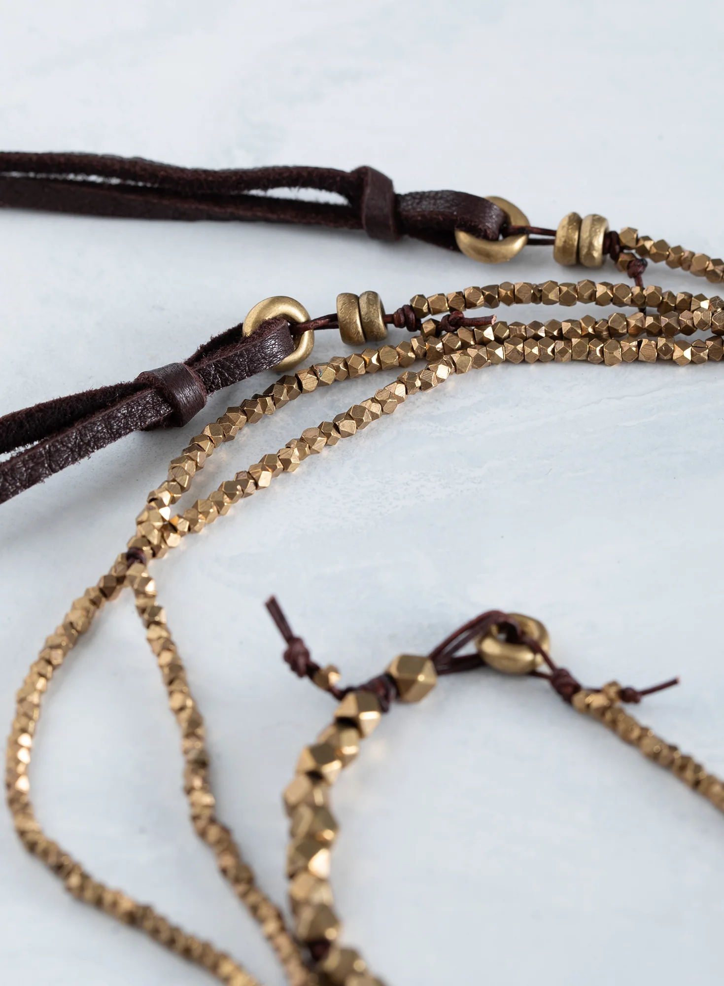 Zion Leather And Brass Lariat - Image 4